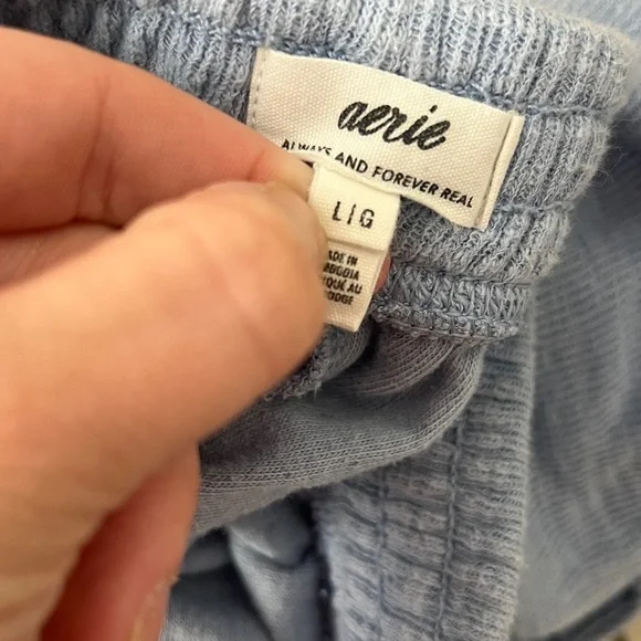 FINAL PRICE Aerie Soft Blue Athletic Shorts - Picture 6 of 6